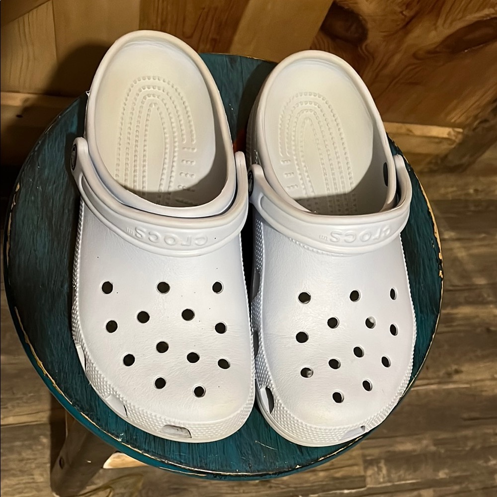 CROCS Pale Blue Mules & Clogs with Rotatable Heel Straps